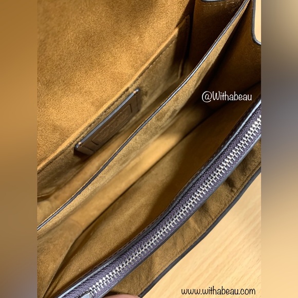 Coach Klare Crossbody Bag - Silver/Amethyst/Purple - Crocodile-embossed Leather - Picture 7 of 8